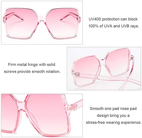 Óculos de sol quadrados de grandes dimensões para mulheres grandes tons de moda larga para homens Proteção UV Unissex