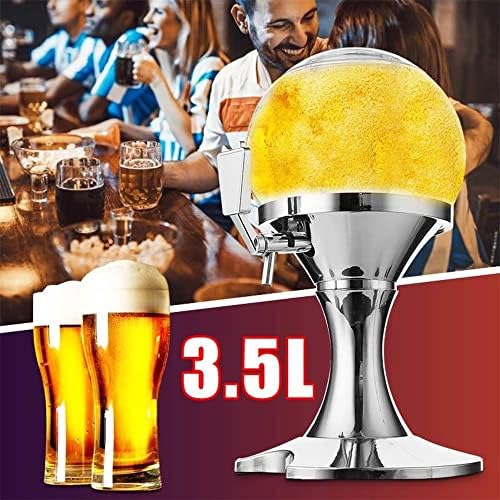 YGQZM 3,5 litros Dispensador de cerveja Tower Bottle Party Wine Beer Water Juice Beverage Colletops Home Bar Brabing Recectador