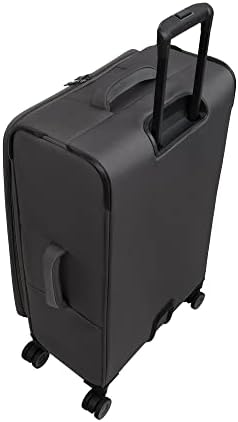 Precursor de bagagem de 22 Softside Carry On 8 Wheel Expandable Spinner, carvão vegetal