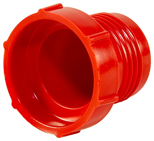 CAPLUGS ZHF261KK1 PLACO PLÁSTICO PLÁSTICO PARA ACODADOS DE JIC FALADOS. PD-HF-26, PE-HD, para preencher o tamanho 1-3/4-12 , vermelho