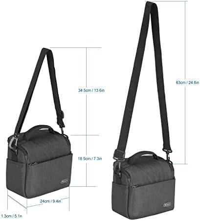 Bolsa de câmera Dulepro, bolsas de câmera SLR DSLR, bolsa de capa à câmera à prova d'água e anti-Shock, bolsa de