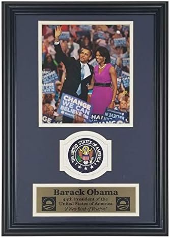 Encore Barrack Obama Birth of Freedom USA 44º Presidente Comemorativo United declarou da America Patch Frame