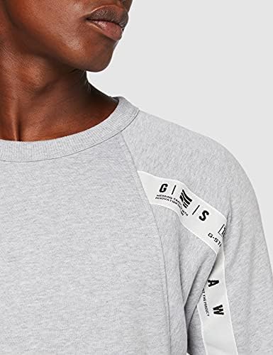 G-Star Raw Men's Raglan Tape Logo Crewneck Sweatshirt