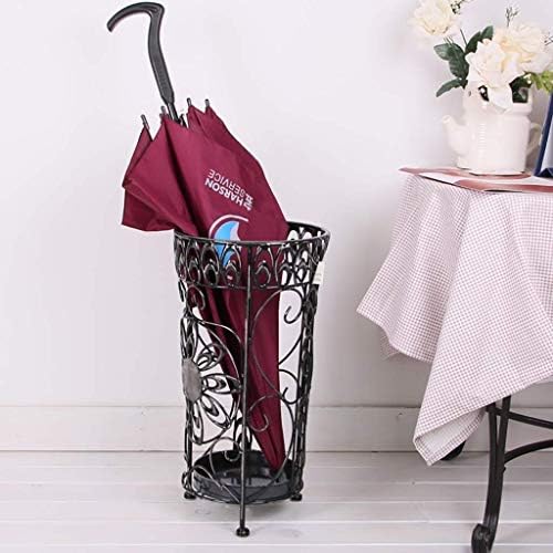 Neochy Umbrella Stand Metal Quality Rack Suport Canes Antique Look Removable Drip Bandey