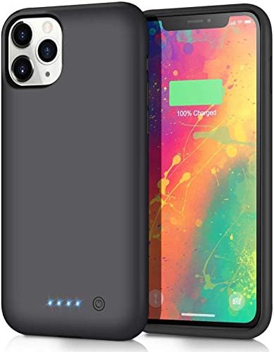 Caixa de bateria QTShine para iPhone 11 Pro Max, [7800mAh] Caso de carregamento portátil protetor Case recarregável Bateria