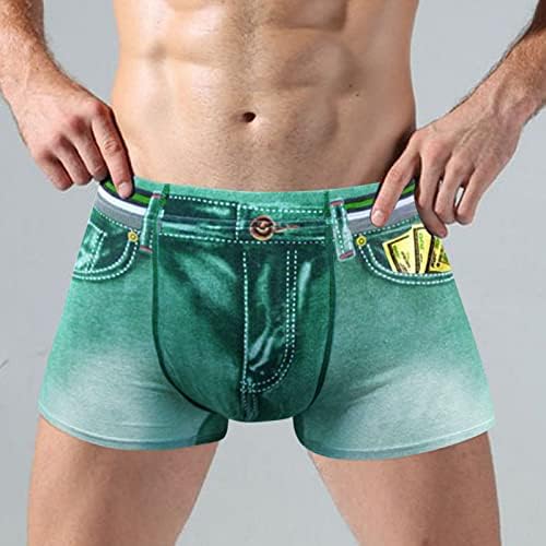 Mens Cotton Boxers boxer mid impresso Wasite Roupa Resia respirável cueca cueca de algodão masculino