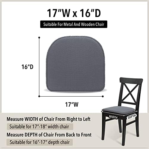 Almofadas de cadeira de tromlycs para cadeiras de jantar 4 almofadas de cozinha de embalagem almofadas de assento