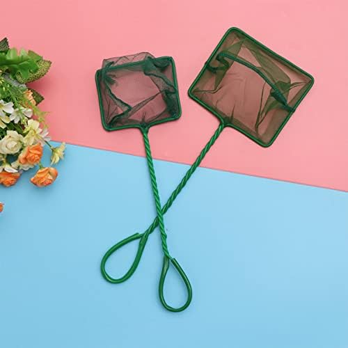 Patkaw 15pcs/ conjunto de plástico de salvamento verde com pegada de nylon de água doce fino Netas práticas/ liberação de rede