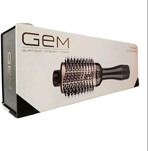 Marcas on -line Gem Hot Air Styling Brush para volume de estilo seco preto/ouro rosa