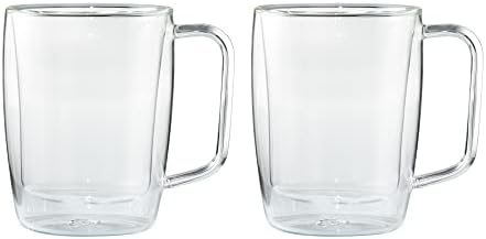 HENCKELS CAFE Roma Latte Canecada Conjunto, 2-PC, Glass