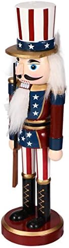 ABAODAM NUTCRACKER Decoração de Natal Classic Wooden Walnut Soldier Nutcracker Puppet Soldier Toys Desktop para celebrar crackers