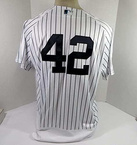 2020 New York Yankees James Paxton 42 Jogo emitiu White Jersey HGS P jrd - jogo usado camisas MLB