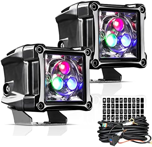 Galaxyman 2pcs 3 polegadas LED pods, iluminação de galáxia, luzes de enchente projector estrondos