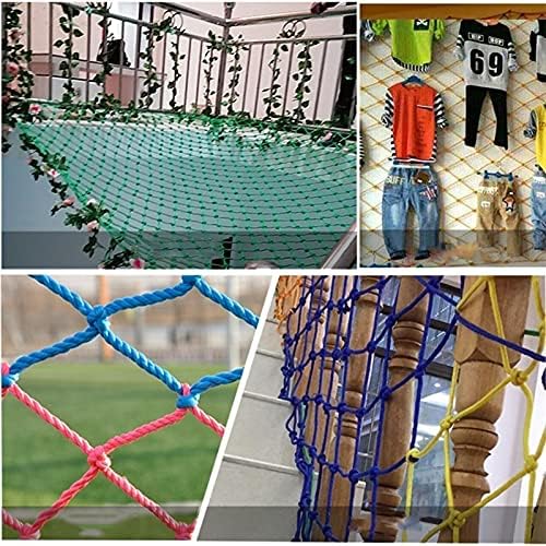 AWSAD NYLON ROPE LENTA COMPRETA LENTA DE VOLCONY STAWES CERDA contra a queda de segurança infantil Redação de estufa Protecção da rede: corda de 8 mm, tamanho: 10 × 10m