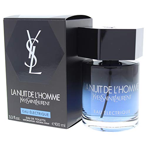 Yves Saint Laurent La Nuit de l'Homme Eau Electrique for Men por Eau de Toilette Spray 2,0 onça / 60 ml, 2 fly onça