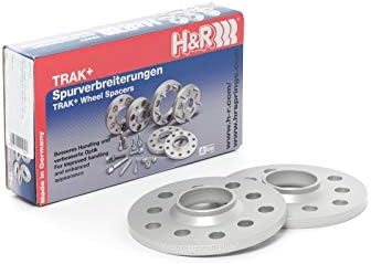H&R (14957161SW TRAK+ DR Adaptador de roda parafuso, preto, 7mm