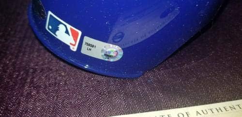 Jeff Francouer Mets Legend Hand assinado Mini capacete Steiner & MLB CoA - Mini capacetes MLB autografados