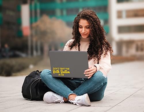 Não teste o Beth Dutton em mim decalque vinil adesivo Auto Car Truck Wall Laptop | Amarelo | 8 x 3,5