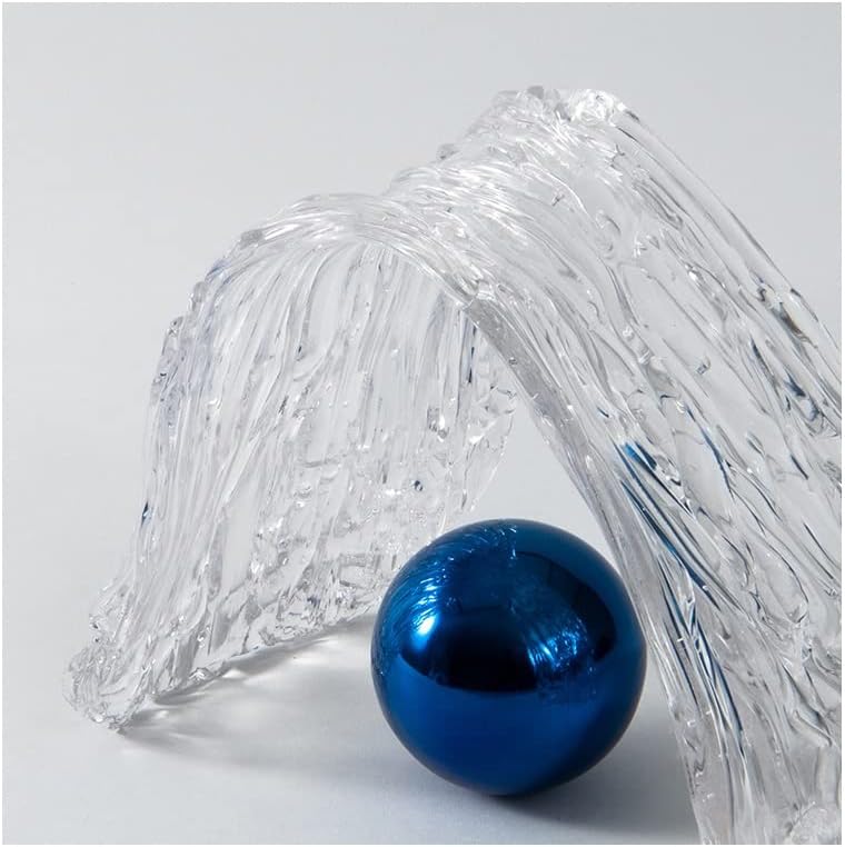 Walnut Abstract Geometric Ball Transpare Ring Decoration Model House Sales Office Decoração Soft (cor: A, tamanho