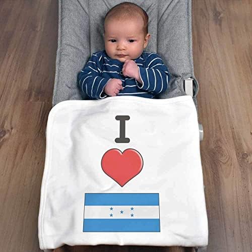 Azeeda 'I Love Honduras' Cotton Baby Blain / Shawl