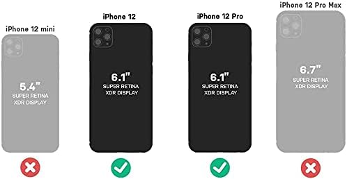 Loqupe projetado para iPhone 12/12 Pro Case, Douty Dout Filt Caso de proteção à prova de choques leves e robustos para iPhone