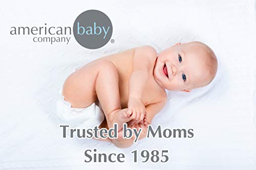 Conjunto de bassinet da American Baby Company, lençol de berços algodão e uma capa de colchão protetora de berço de berço acolchoado