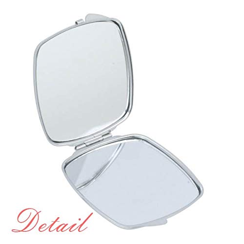 Citação chinesa Magical Power Mirror Portátil Compact Pocket Makeup Double lides Glass