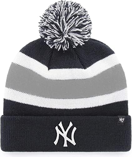 '47 mlb unissex-adult breakaway bico knit pom beanie chapéu um tamanho se encaixa em todos