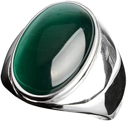 Anéis finos de Yistu para mulheres aço inoxidável de aço artificial de anel de pedra de pedra de gato titânio anel de aço