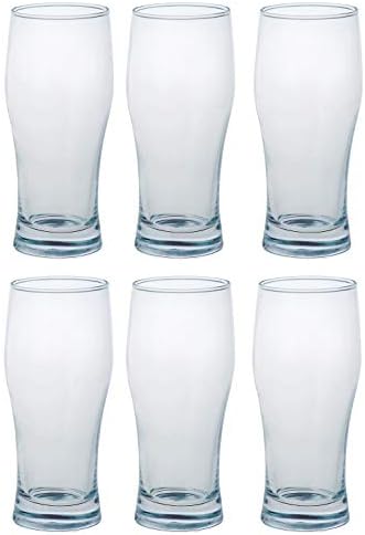サント リー マーケティング Suntory Marketing 180-59 Tumbler de vidro de cerveja, boca única, clara, 4,1 fl oz, feita no Japão, 6 peças