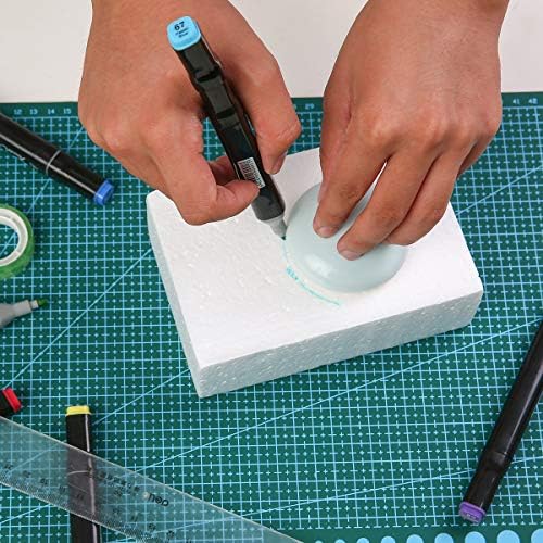 Crafare 8pcs Blocks de espuma artesanal Blocos de poliestireno 6x4x2 para artes e ofícios, esculturas de projetos