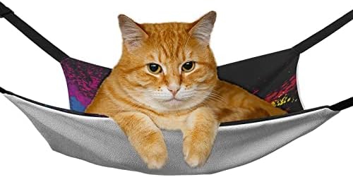 Salpicos coloridos com bola de futebol pet hammock confortável na cama de suspensão ajustável para animais pequenos cães gatos hamster