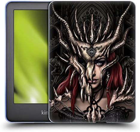 Os projetos de capa principal licenciados oficialmente Sarah Richter Warrior Girl Girl Gothic Gel Case Compatível com Kindle 10th Gen