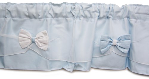 Baby Doll Bedding Regal Pique Window Valança, azul
