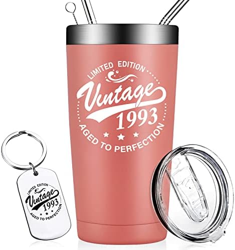 Presentes de aniversário de 30 anos para mulheres - 1993 Vintage 20 onças Copa do copo - 30º aniversário para ela, melhor