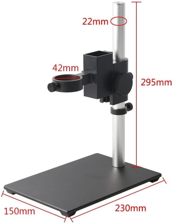 Acessórios para microscópio Metal Câmera digital industrial Stand 40mm/50mm C Ring C Montagem lente de foco Laboratório Consumíveis