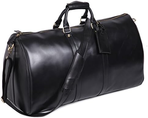 Bag de Duffle de Leatherio para homens para homens genuínos de couro durante a noite para o dia a noite para bagagem