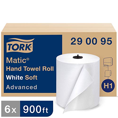 Distribuidor de toalha de papel de papel de parede Matic Matic Matic Distressor, branco - H1 + Recar