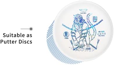 Yikun Disc Golf Middan | Golfe profissional aprovado pelo PDGA | Discos estáveis ​​Golfe de golfe | 165-170G | Disco versátil de golfe perfeito para jogos ao ar livre e competição [Dics Shade Color pode variar]