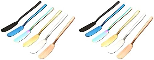Luxshiny spatula 12pcs304 ferramenta ampla café da manhã jam knife cream cozinha espalhe aço de aço inoxidável tubulação de espalhador