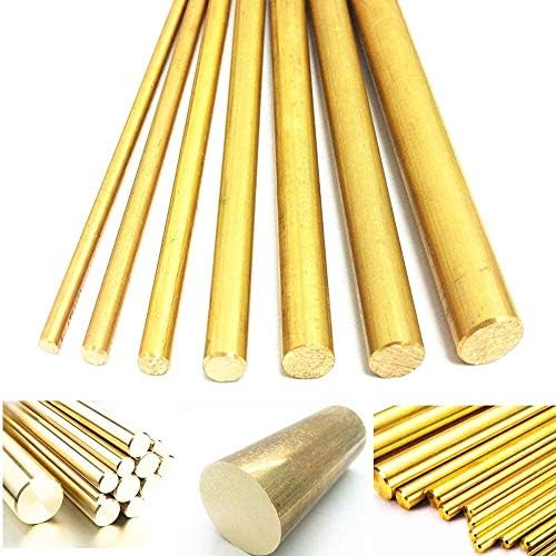 Yiwango Brass redondo haste 2pcs 500mm/19. 7 polegadas H59 Cu Metal Bar Copper Haste Solid Brass Haste