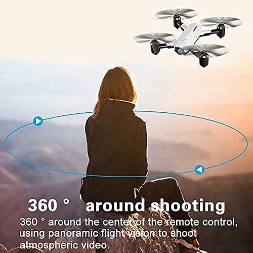 STSEAEEACE Mini Drone dobrável com câmera 4K HD FPV RC Quadcopter com movimentos 3D, modo sem cabeça, controle de voz,