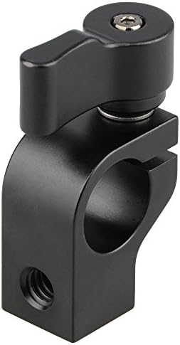 Camvate Grampo de haste de 15 mm com dois orifícios de parafuso de 1/4 -20 para câmera Sistema de trilho DSLR - 1440