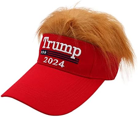 Trump Hat Donald Trump 2024 chapéu com cabelo Make America Great Hat Hap