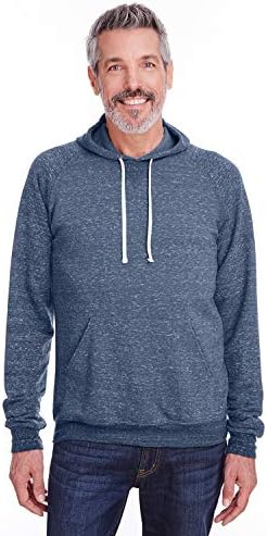 Jerzees - Snow Heather French Terry Raglan Capuz Sweatshirt - 90mr