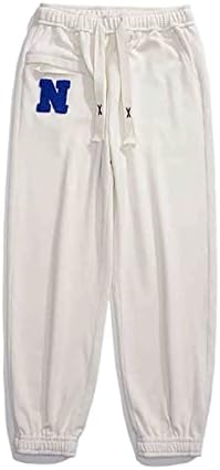 Xiloccer de cintura alta cortantes calças macias de impressão sólida petite calças de calça de jogador masculino para homens trabalhando