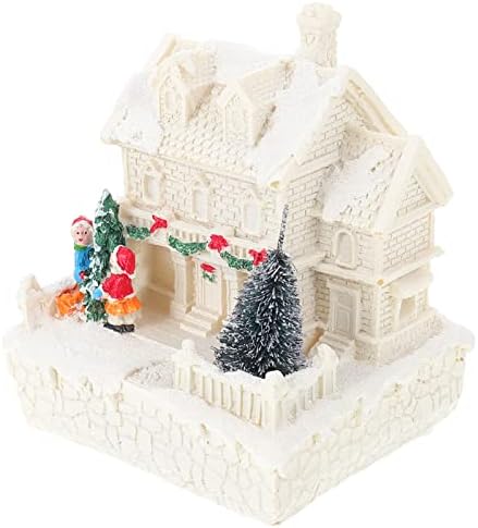 Zerodeko 1pc de resina temática de natal decoração decoração de casas de natal adorno resina ARFANTE DE RESINA