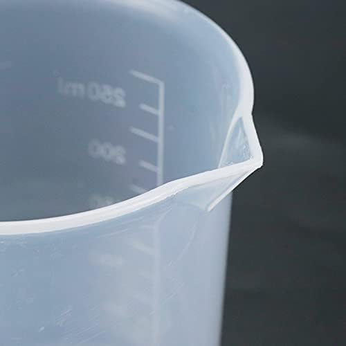 Antrader Kitchen pp copo medidor de plástico científico copo graduado transparente 250ml-300ml