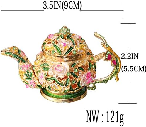 Waltz & F Bules de beludas de flores de flor articulada estatueta de mão de mão colecionável porta-anel colecionável