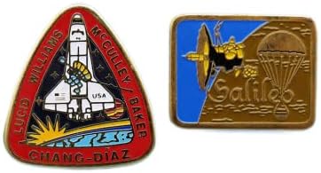 NASA Vintage Pin Par Space Shuttle STS-34 e Galileo Jupiter sonda